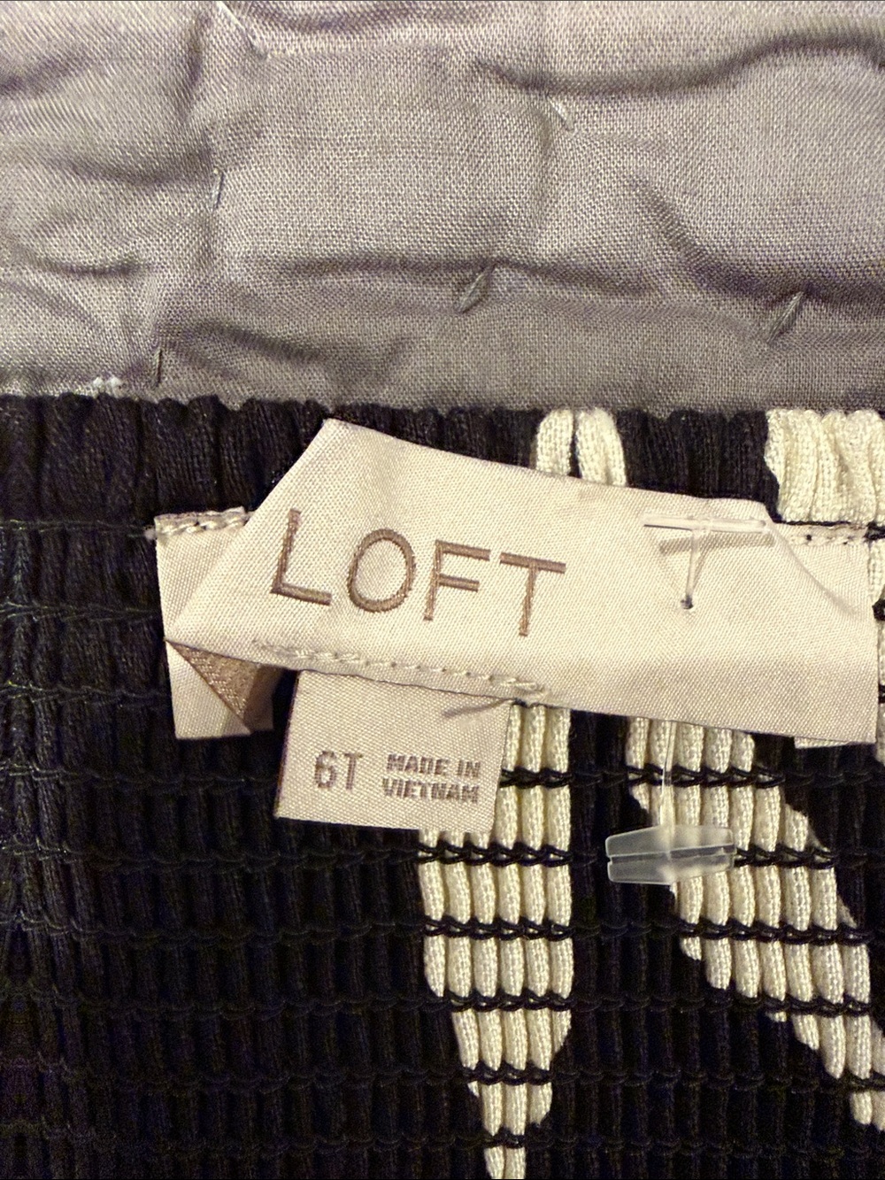Loft Black & White Halter Floral Summer Dress - Picture 3 of 4
